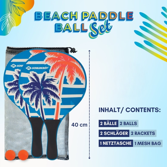 Schildkröt Beach Game Wooden Paddle Set – Дрвен сет за тенис на плажа