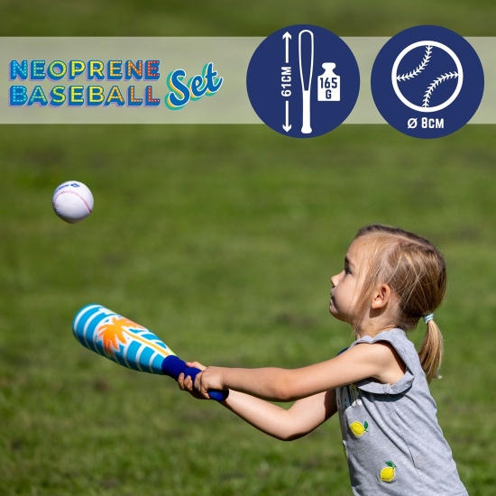 Schildkröt Neoprene Baseball Set – Детски бејзбол сет со мека палка и топче