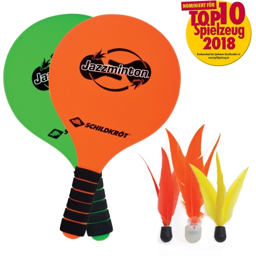 Schildkröt Jazzminton Set Beachball LED Birdies – Сет за активна игра со светлечко топче
