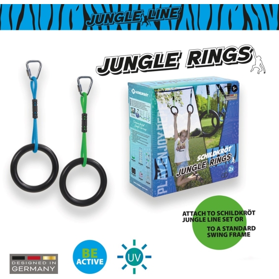 Schildkröt Jungle Line Ring Set – Гимнастички алки за деца за outdoor игра
