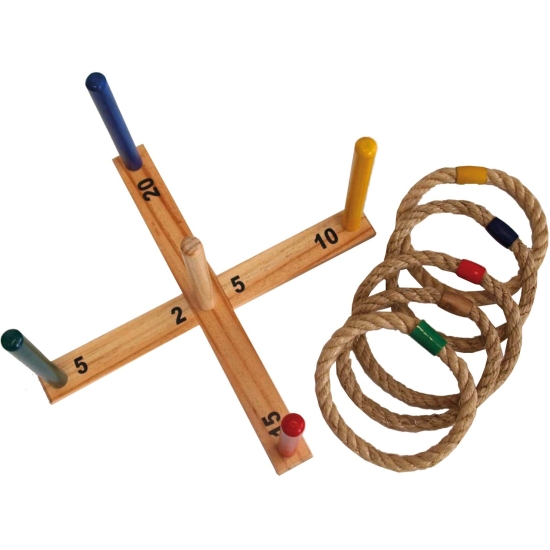 Schildkröt Wooden Ring Toss Set – FSC дрвена игра за фрлање прстени