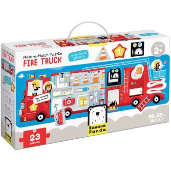 Make-a-Match Puzzle Fire Truck Едукативен Сет (2+)