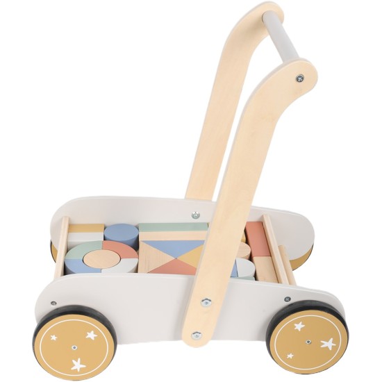 Atan Wooden Blocks Walker проодувалка со коцки