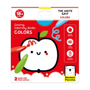 Looong Coloring Books The Write Grip - Colors Креативен Сет (18m+)