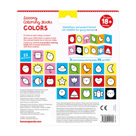 Looong Coloring Books The Write Grip - Colors Креативен Сет (18m+)