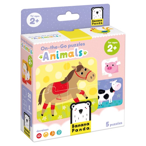 On-the-Go Puzzles Animals Едукативен Сет (2+)