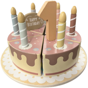 Atan Wooden birthday cake Дрвена торта за роденден