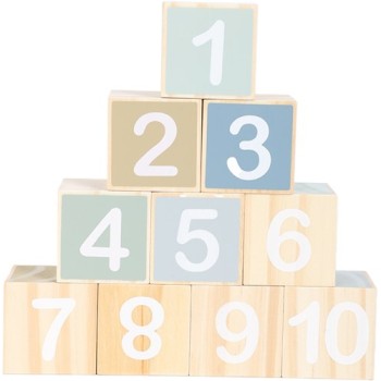 Atan Wooden number blocks Дрвени бројчени блокови