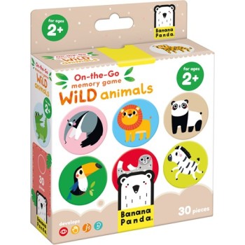 On-the-Go Memory Game wild animals Едукативен Сет (2+)