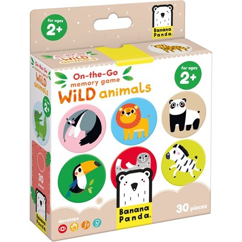 On-the-Go Memory Game wild animals Едукативен Сет (2+)