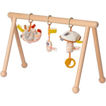 Dolce wooden babygym Earth Дрвена рамка со играчки