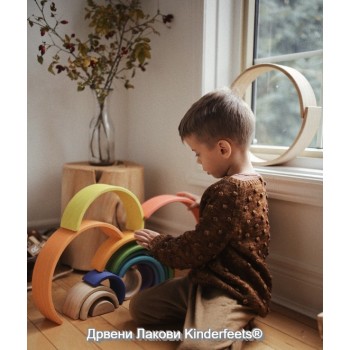 Дрвени Лакови и коцки Kinderfeets®