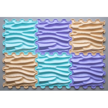 Ortoto Sensory Mats "Sandy Waves" box 6 pcs