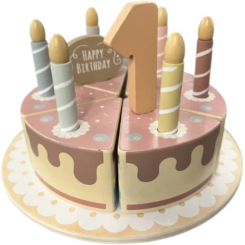 Atan Wooden birthday cake Дрвена торта за роденден
