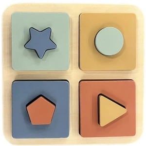 Atan Wooden Shape Puzzle Дрвена сложувалка